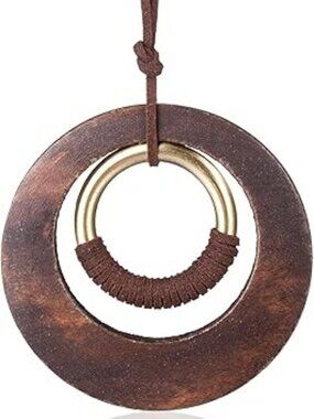 NEW Boho Leather Cord Necklace Handmade Boho Choker Long Bird Leather Chain